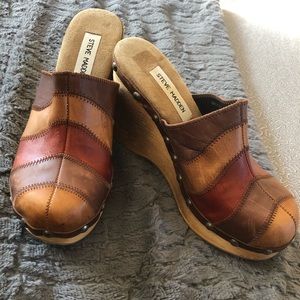 LikeNew Leather Steve Madden Vintage Clogs:Size7.5